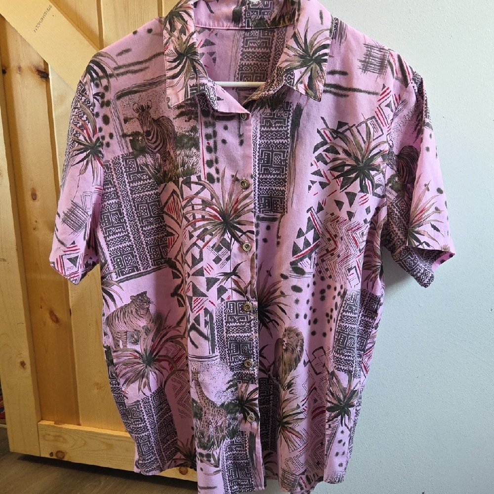 Tropical Pink Men's Shirt